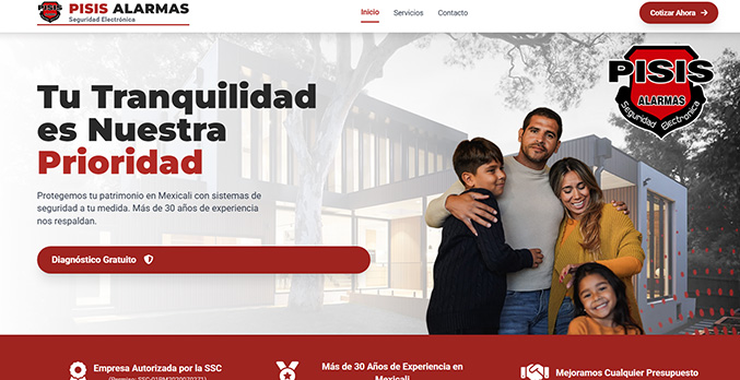 Sitio Web Pisis Alarmas